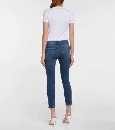 Shop Frame Le High Skinny High-rise Skinny Jeans In Crosslane
