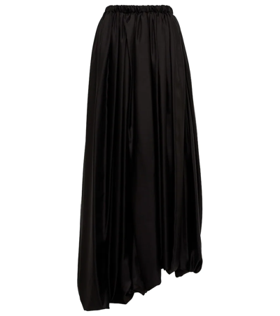 Shop The Row Hana Silk Twill Balloon Skirt In Black