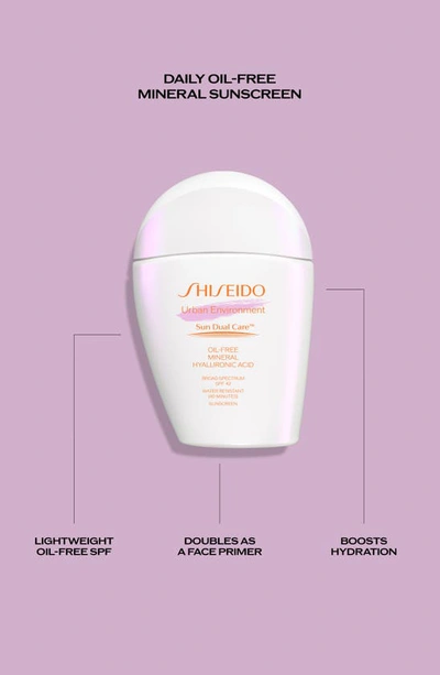 Shop Shiseido Urban Environment Sun Dual Care™ Oil-free Mineral Broad Spectrum Sunscreen Spf 42