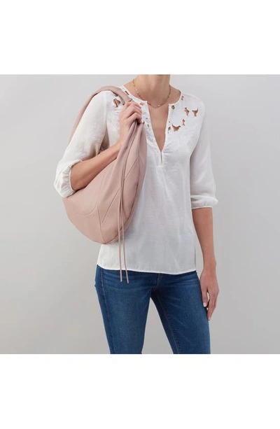 Shop Hobo Eclipse Medium Leather Shoulder Bag In Lotus
