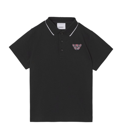 Shop Burberry Kids Thomas Bear Polo Shirt (3-14 Years) In Black