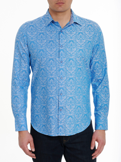 Shop Robert Graham Bayview Long Sleeve Button Down Shirt In Light Blue