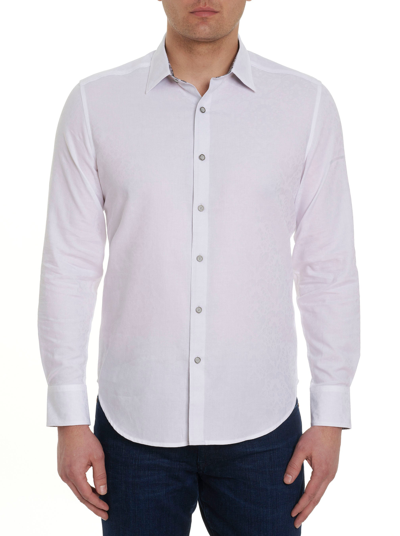 Shop Robert Graham Bayview Long Sleeve Button Down Shirt In White