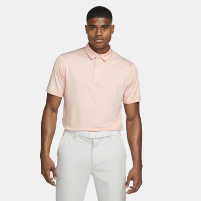 Shop Nike Men's Dri-fit Player Striped Golf Polo In Pink
