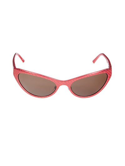 Shop Balenciaga Women's 58mm Cat Eye Sunglasses In Red