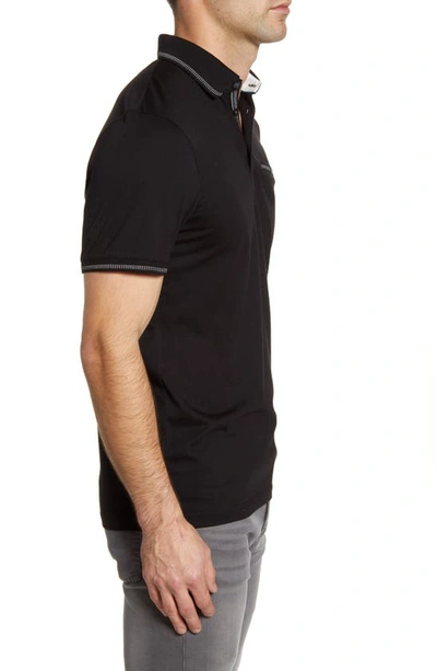Shop Ted Baker Tortila Slim Fit Tipped Pocket Polo In Black