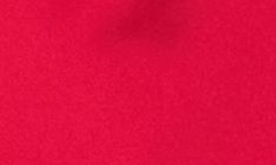 Shop Renee C Satin Slit Midi Skirt In Red