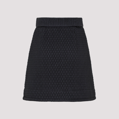 Shop Moncler A-line Silhouette Mini Skirt In Black