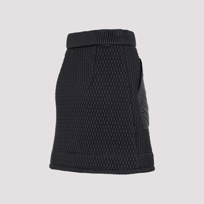 Shop Moncler A-line Silhouette Mini Skirt In Black