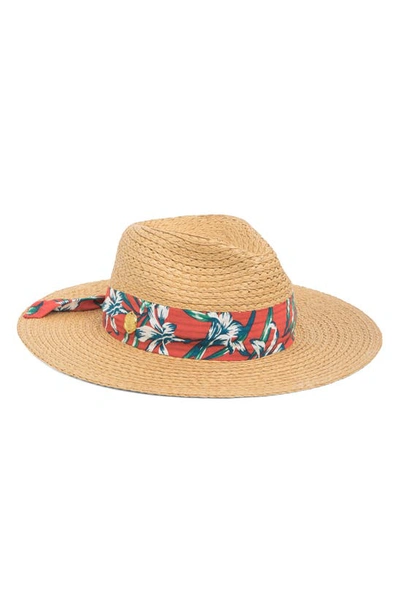 Shop Vince Camuto Tie Band Paper Panama Hat In Orange