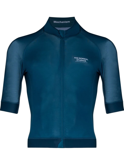 Shop Pas Normal Studios Mechanism Cycling Vest In Dark Blue