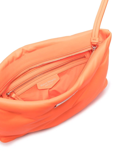 Shop Maison Margiela Glam Slam Zipped Clutch In Orange