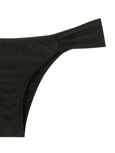 Shop Martha Medeiros Raissa Low-cut Bikini Bottoms In Black