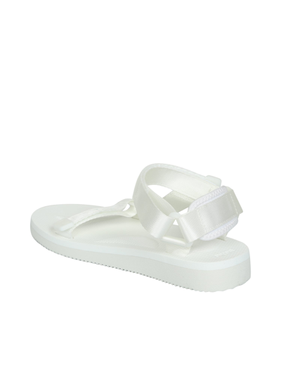 Shop Suicoke Depa-cab Strap Sandals In White