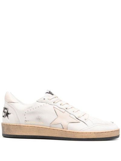 Shop Golden Goose White Ball Star Low-top Sneakers