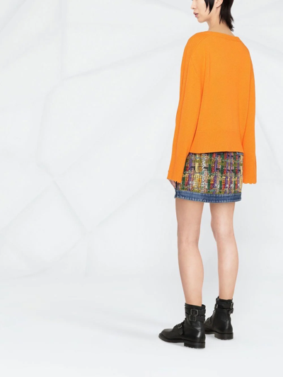 Shop Dorothee Schumacher Virgin Wool-cashmere Jumper In Orange