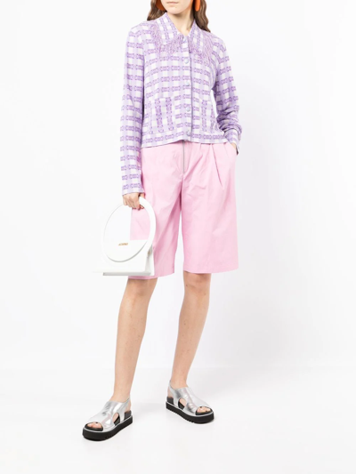Shop Baum Und Pferdgarten Wide-leg Knee-length Shorts In Pink