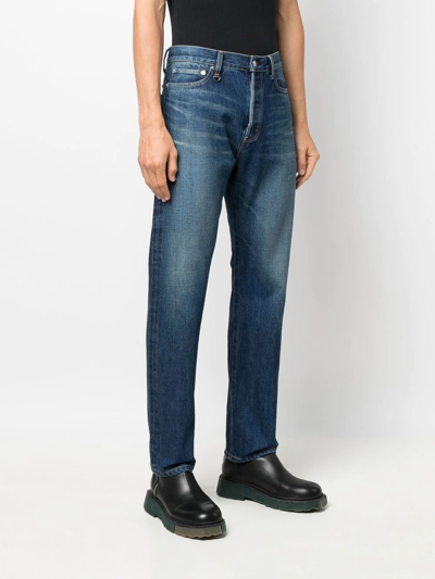 Shop Undercover Straight-leg Cotton Jeans In Blue