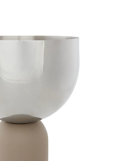 Shop Aytm Torus Small Flower Pot Vase In Silver