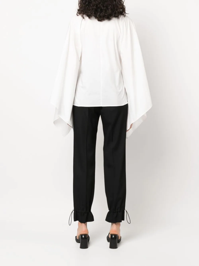 Shop Act N°1 Tied-waistband Detail Shirt In White