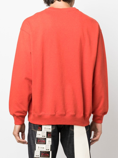 Shop Paccbet Captek Bouclé-graphic Sweatshirt In Red