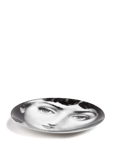 Fornasetti Tema E Variazioni N.97 Wall Plate In Weiss