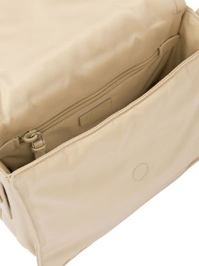 Shop Prada Small Padded Re-nylon Shoulder Bag In Neutrals