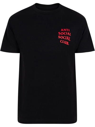 Shop Anti Social Social Club Omakase "members Only" T-shirt In Black