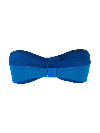 Shop Eres Equipe Bandeau Bikini Top In Blue