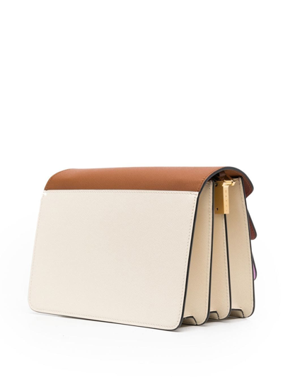 Shop Marni Colour-block Trunk Crossbody Bag In Pink