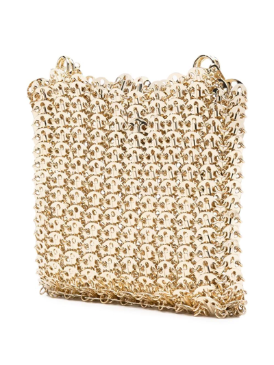 Shop Rabanne 1969 Iconic Shoulder Bag In Gold