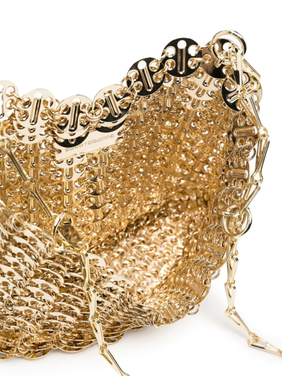 Shop Rabanne 1969 Iconic Shoulder Bag In Gold