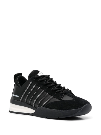 Shop Dsquared2 Low-top Sneakers In Black