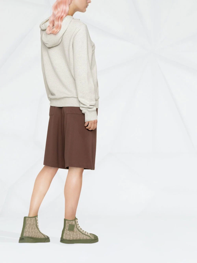 Apc A.p.c. Manuela Hoodie With Embroidered Logo In Nude