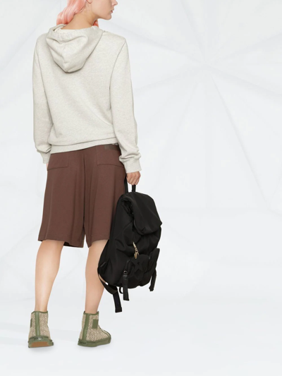 Apc A.p.c. Manuela Hoodie With Embroidered Logo In Nude