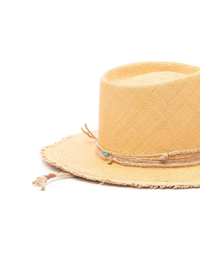 Shop Nick Fouquet Palermo Straw Hat In Yellow