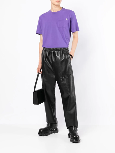 Shop Alyx Patch-pocket Cotton T-shirt In Violett