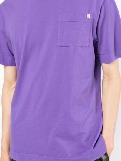 Shop Alyx Patch-pocket Cotton T-shirt In Violett
