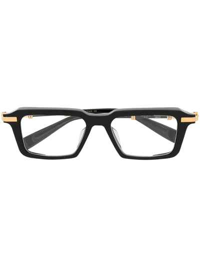 Shop Balmain Eyewear Square-frame Glasses In Black