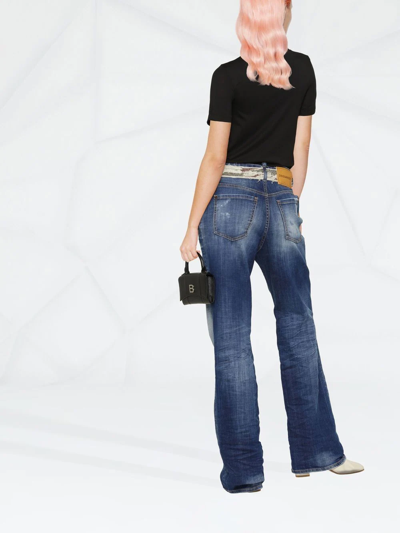 Shop Dsquared2 Loose-fit Straight Leg Jeans In Blau