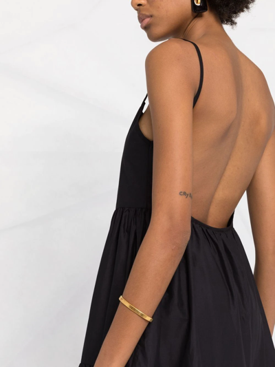 Shop Matteau The Tiered Low-back Sun-dress In Black