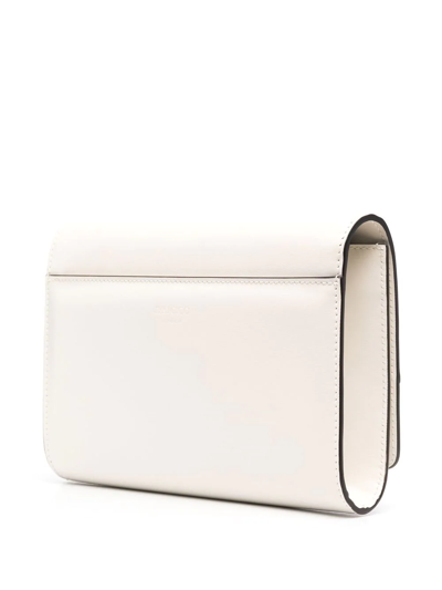 Shop Jimmy Choo Avenue Leather Clutch In White