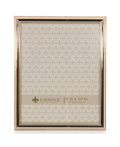 Shop Lawrence Frames Classic Double Beaded Picture Frame 8" X 10" In Gold-tone