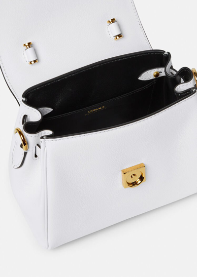 Shop Versace La Medusa Small Handbag In White