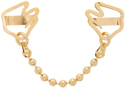 Shop In Gold We Trust Paris Ssense Exclusive Gold Tooth Collar Bar