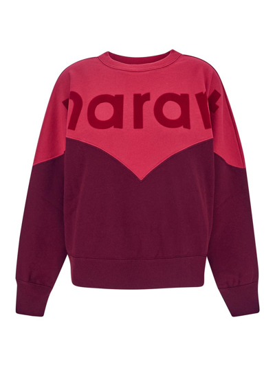 Shop Isabel Marant Étoile Houston Sweatshirt In Burgundy