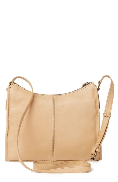 Shop American Leather Co. Chadron Smooth Leather Crossbody In Sand
