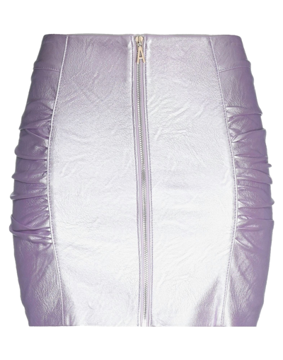 Shop Aniye By Woman Mini Skirt Lilac Size S Polyurethane, Viscose In Purple