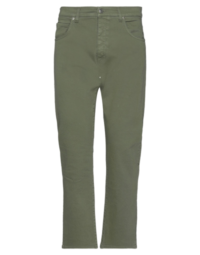 Shop 2w2m Man Pants Military Green Size 30 Cotton, Elastane