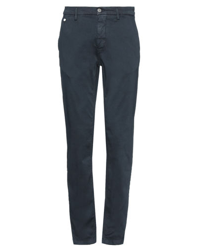 Shop Replay Man Pants Midnight Blue Size 34w-32l Cotton, Polyester, Elastane